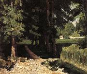 Paul Cezanne trees and Basin Spain oil painting artist